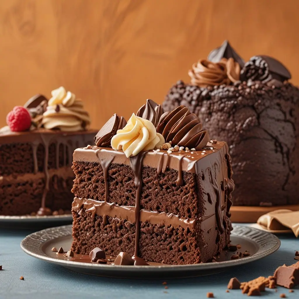 The Ultimate Triple Chocolate Cake : Rich, Moist, and Decadent