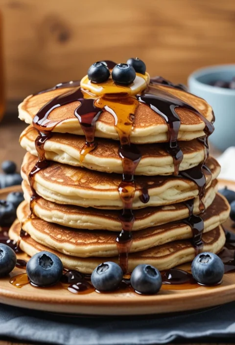 Blueberry pancakes