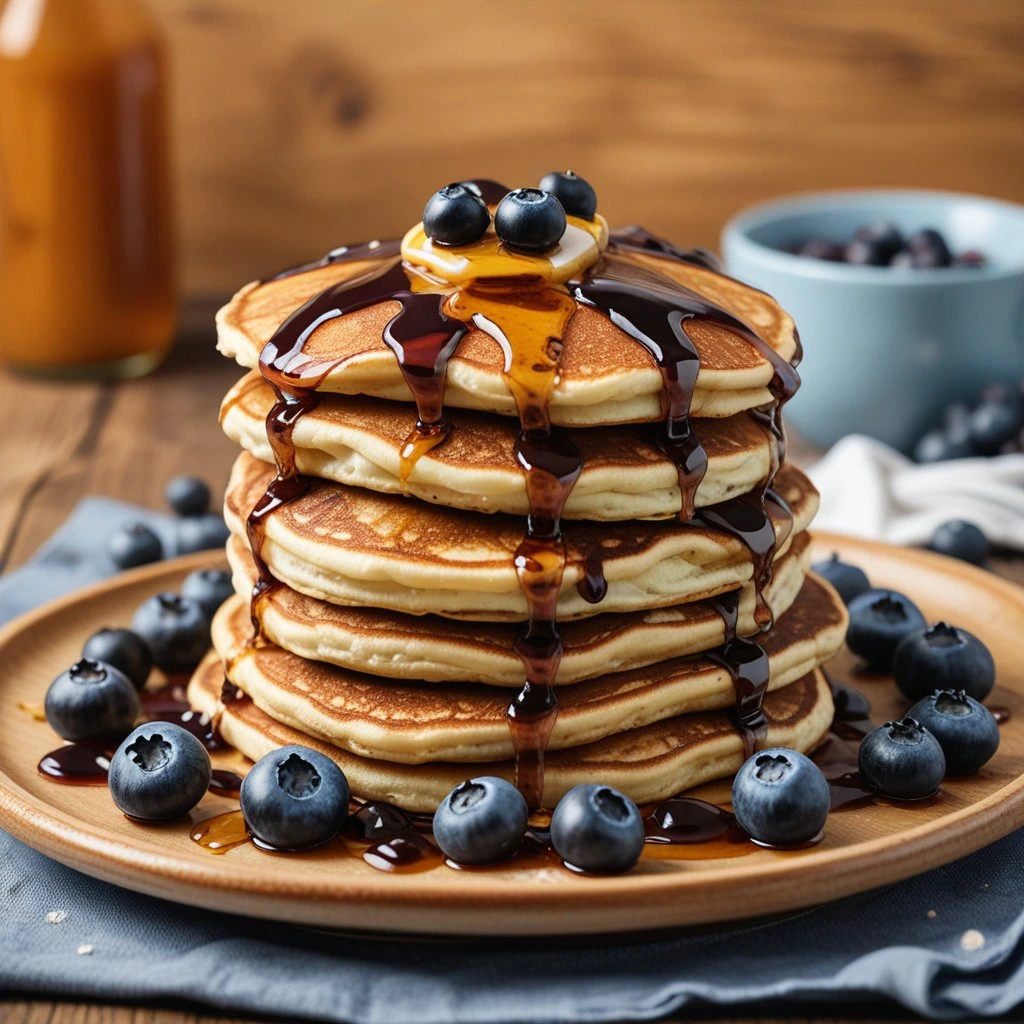 Blueberry pancakes