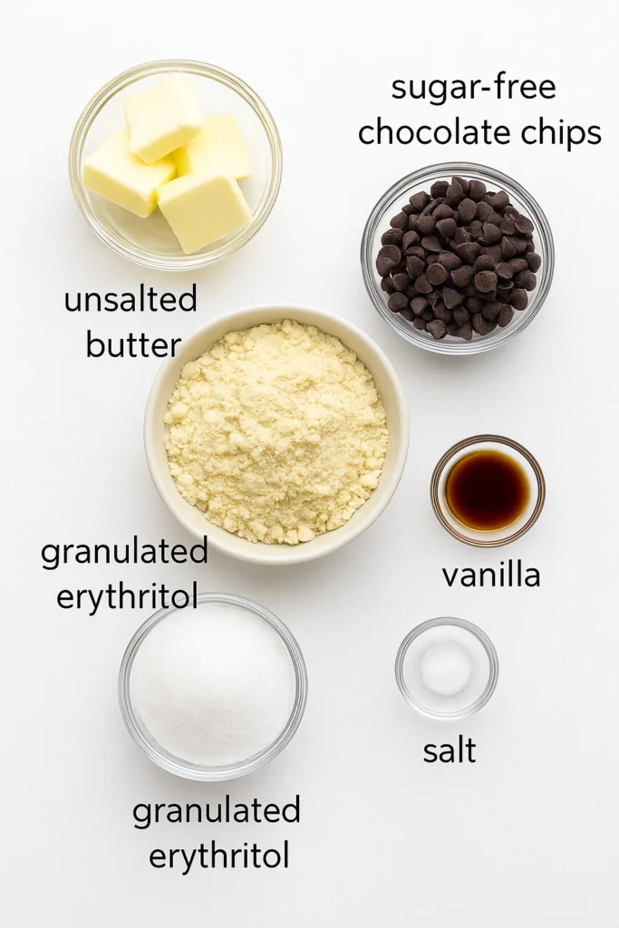 Ingredients for Keto Cookie Dough