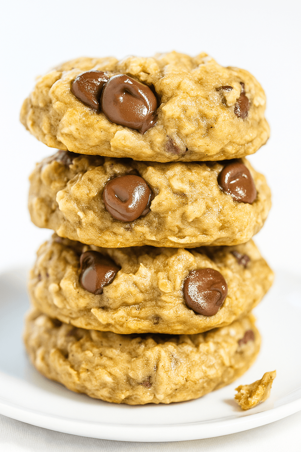 Banana Oat Chocolate Chip Cookies