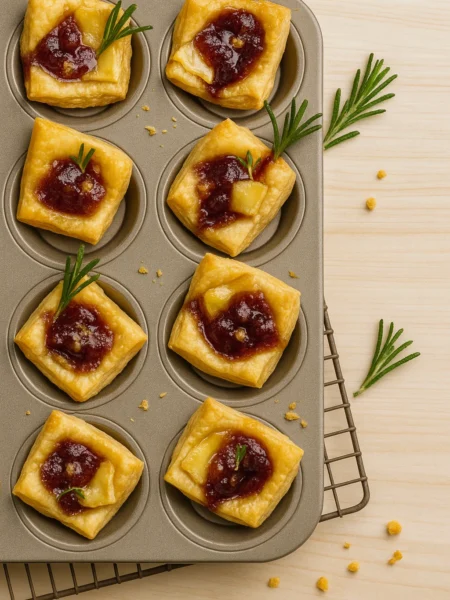 How to Make Brie Puff Pastry Bites in 30 Minutes (Elegant & Easy Baby Shower Appetizer)