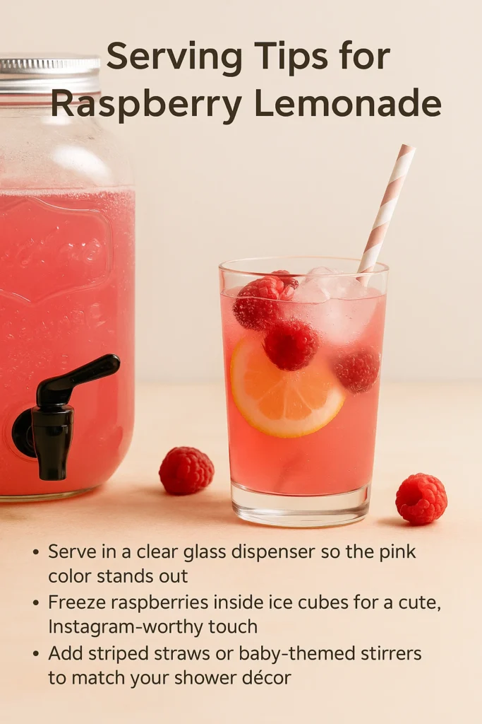 Serving Tips for Raspberry Lemonade