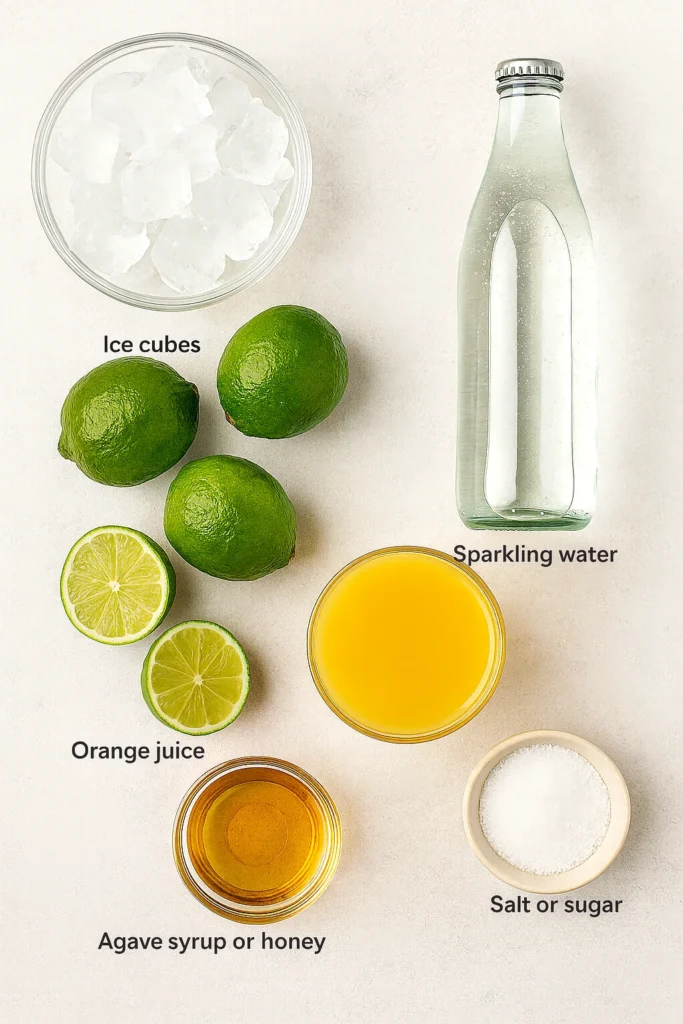 Ingredients for Margarita Mocktail