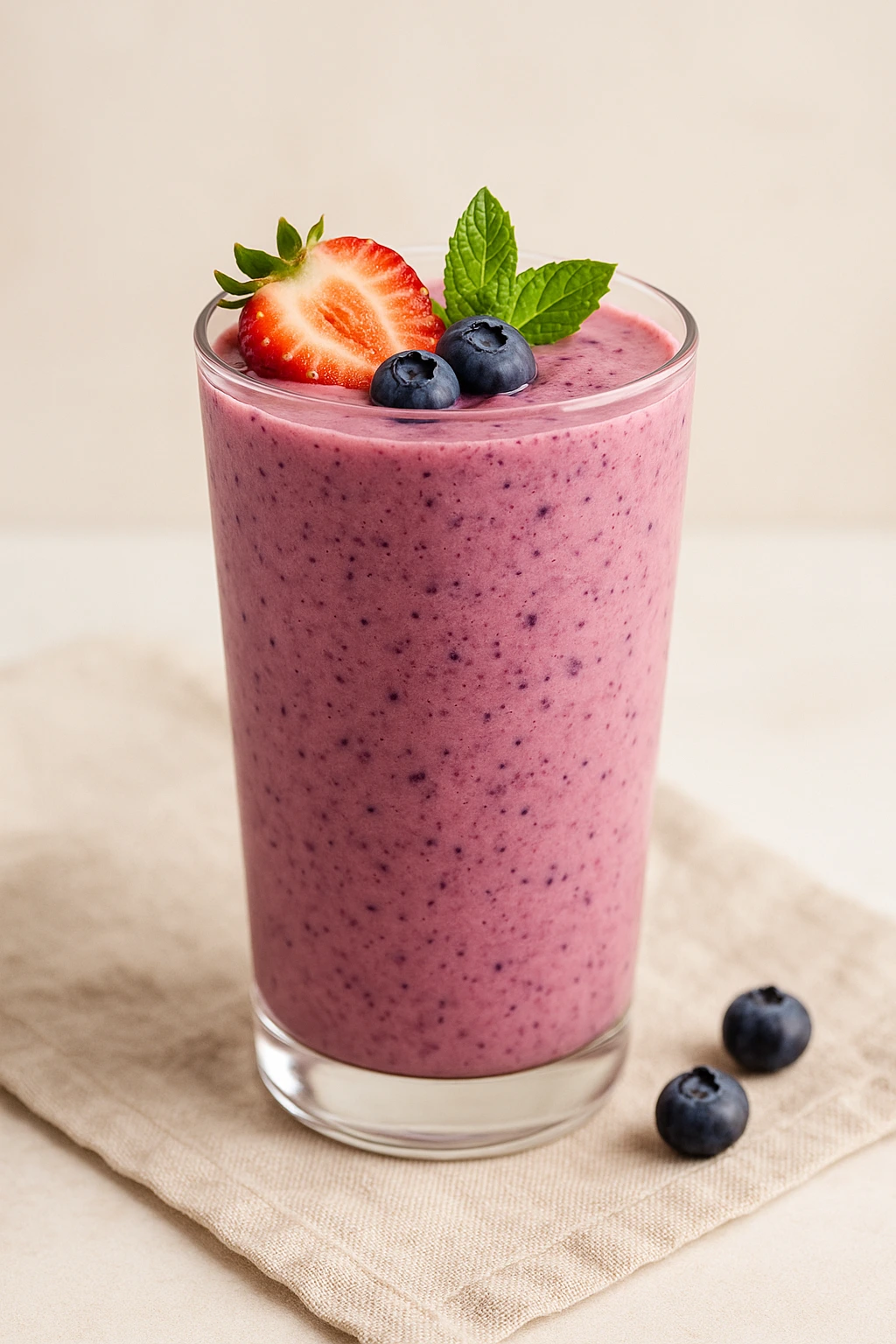 strawberry blueberry smoothie