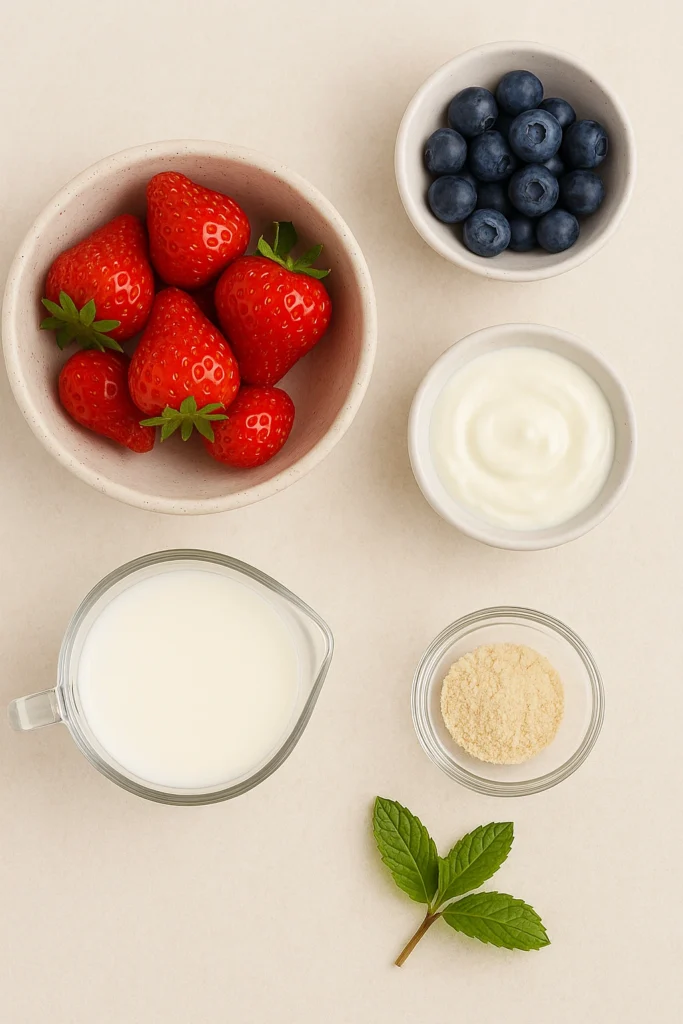 strawberry blueberry smoothie