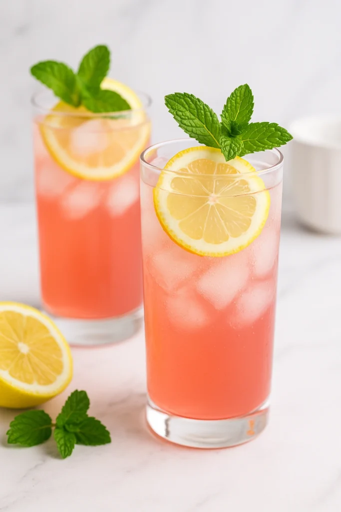 sparkling pink lemonade