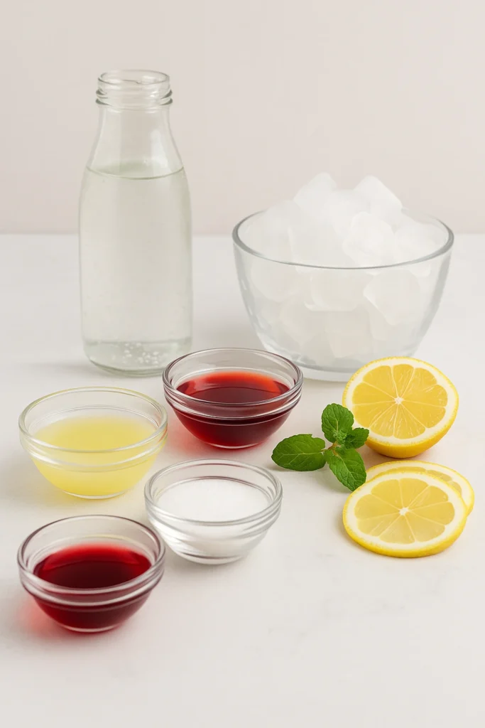 Sparkling Pink Lemonade Ingredients