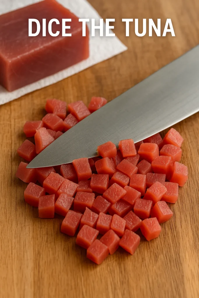 tuna tartare diced tuna