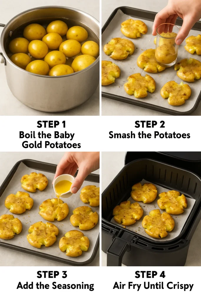 How to Make Smashed Potatoes Air Fryer