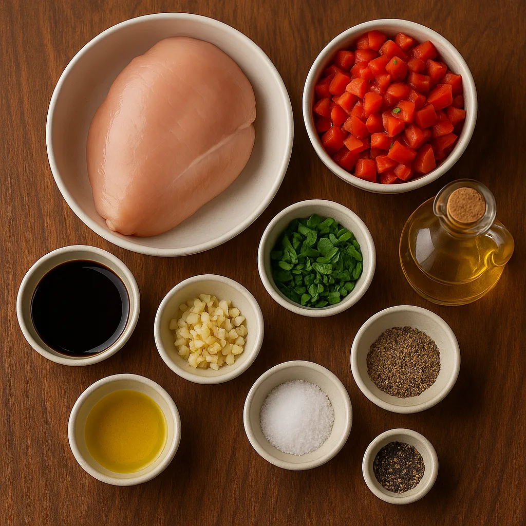 Ingredients Needed for Chicken Bruschetta