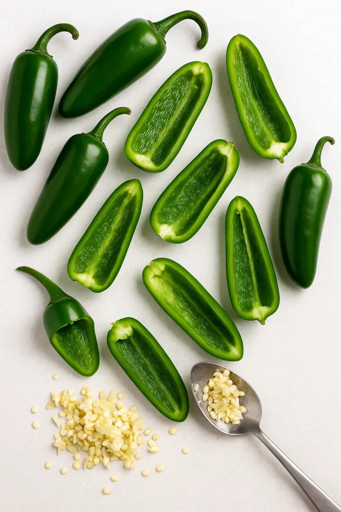 1. Prepare the jalapenos
