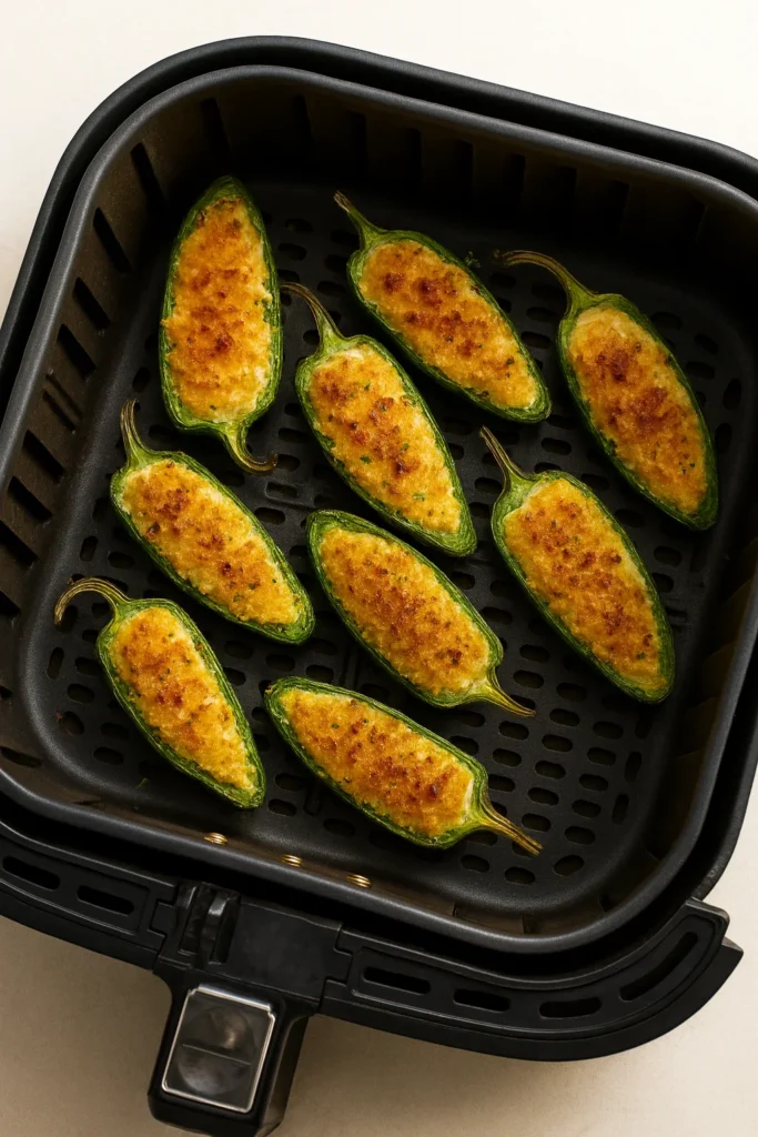 5. Air fry until perfectly golden