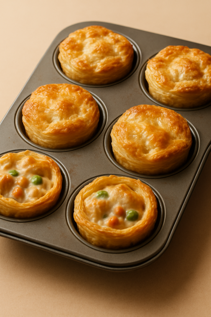 Bake until the crust is golden and the filling is bubbly, about 20–25 minutes.