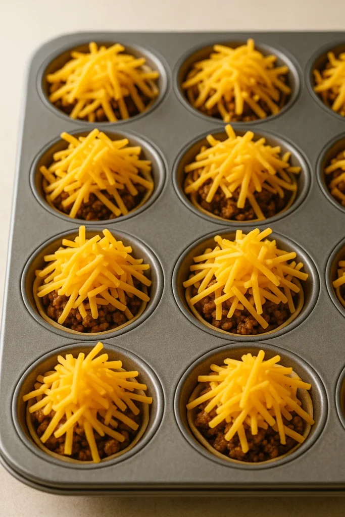 Step 2 — Assemble the Cups in the Muffin Tin