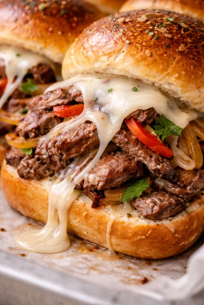 Why Philly Cheesesteak Sliders Work So Well for Baby Showers