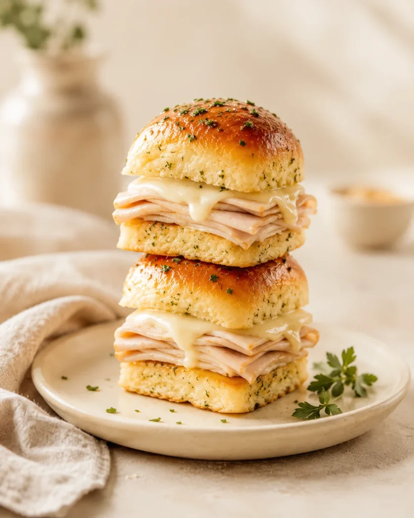 Turkey and Cheese Slider for Baby Shower