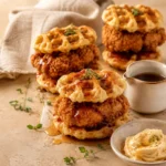 Mini chicken and Waffles