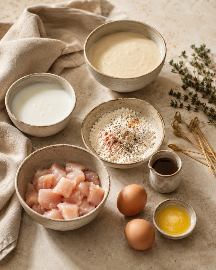 Mini chicken and waffles Ingredients for best baby shower party