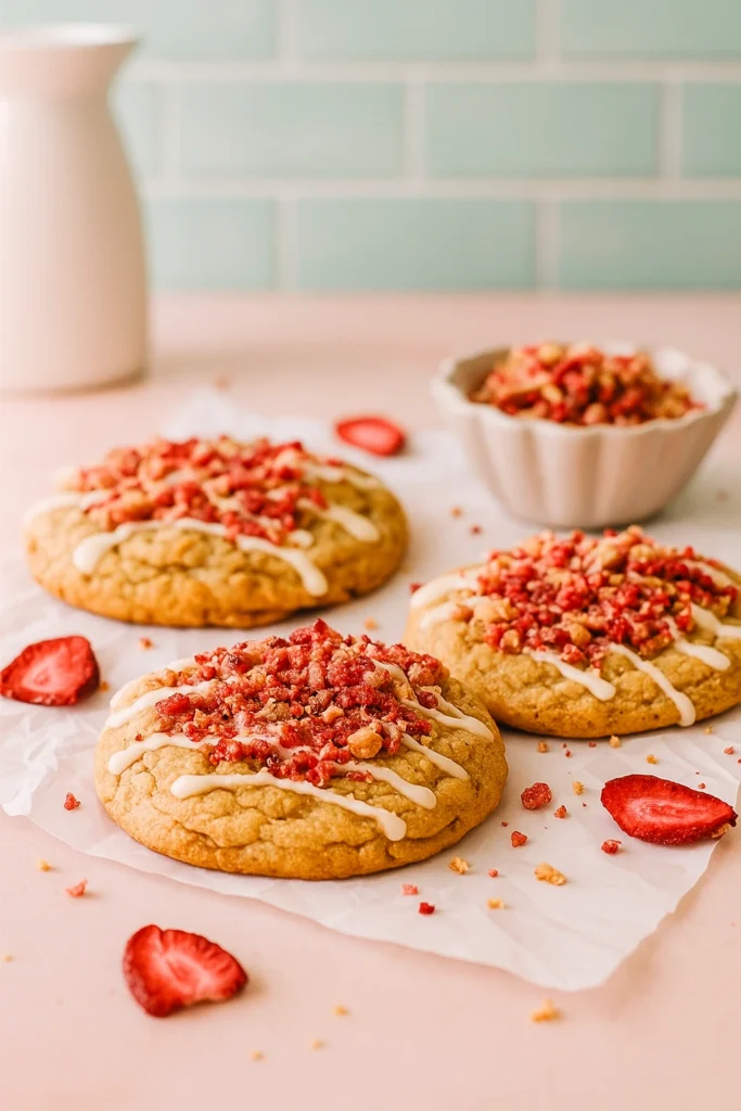 Strawberry Crunch Cookies: 9 Easy Steps to Make This Viral Baby Shower Dessert