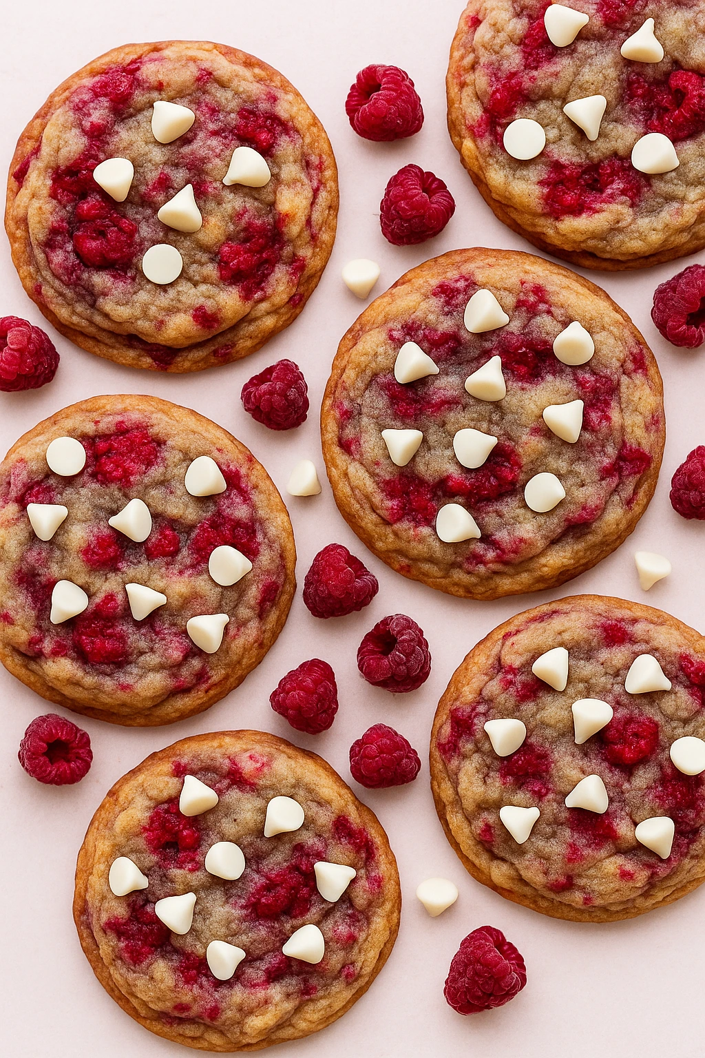 Raspberry White Chocolate Cookies