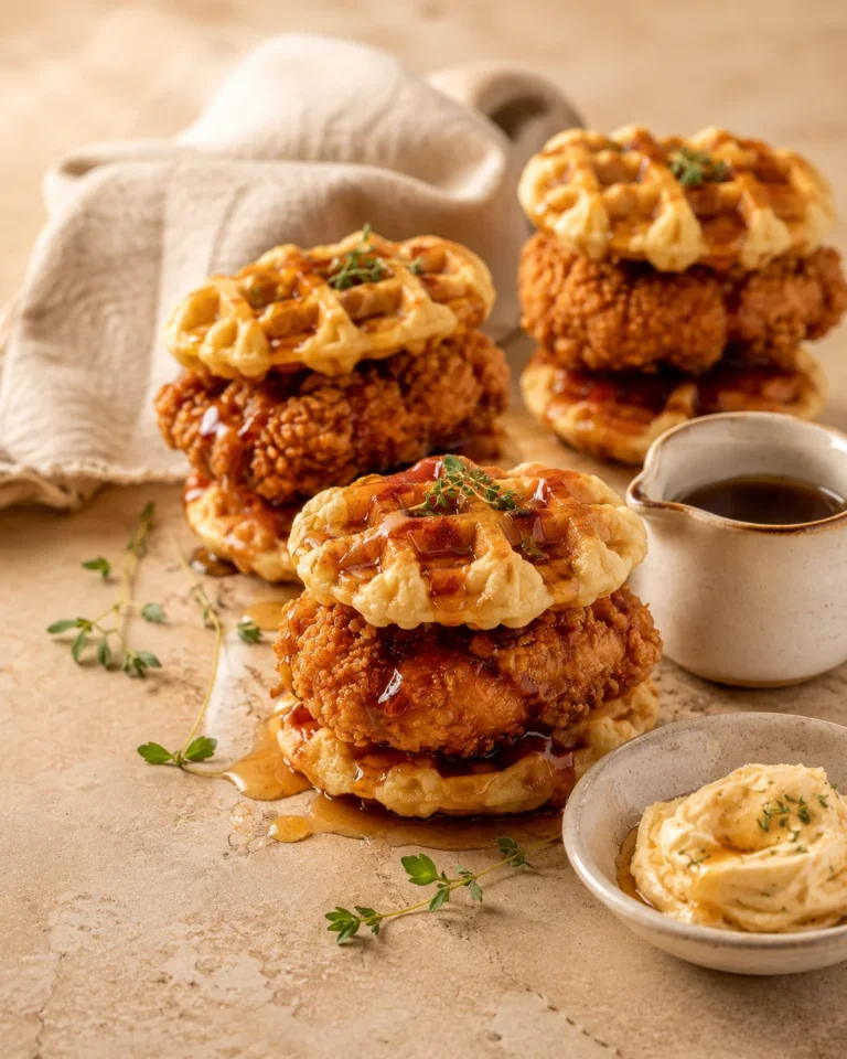 Mini chicken and Waffles