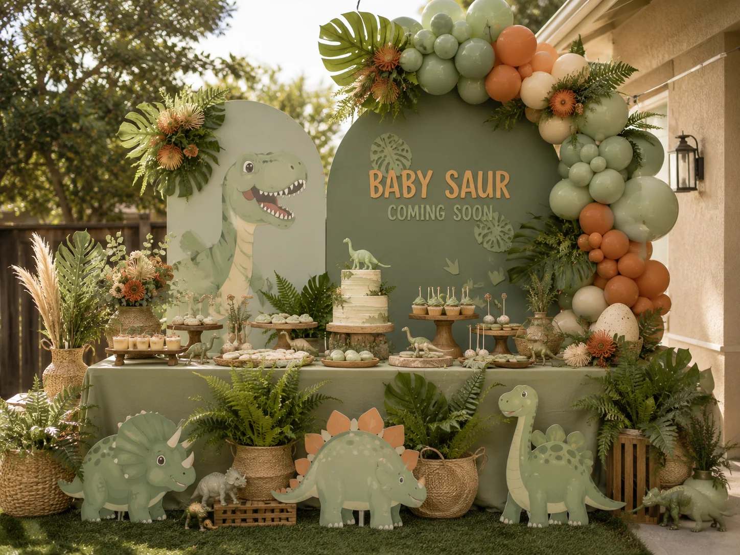 Dinosaur Baby Shower Hero image